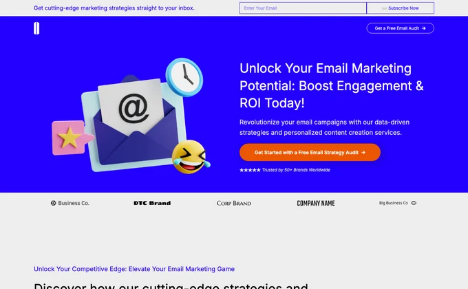Email Marketing Agency Carrd Template