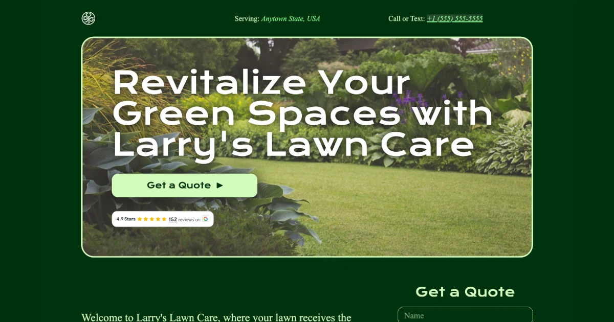 Greenlane Carrd Template