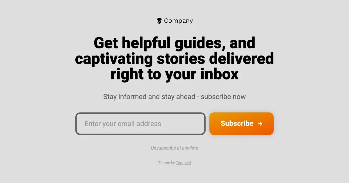 Headline Carrd Template