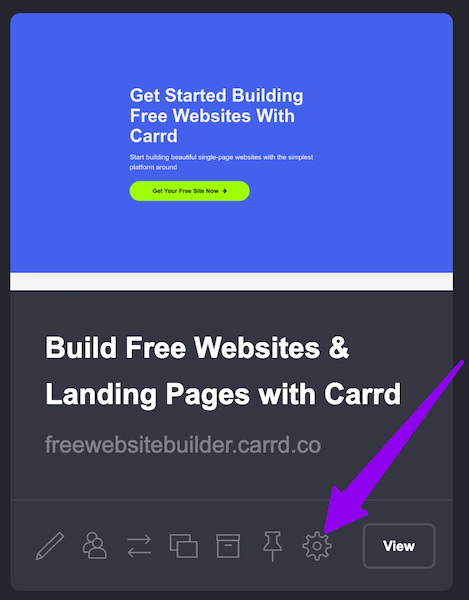 Carrd - Manage this Site